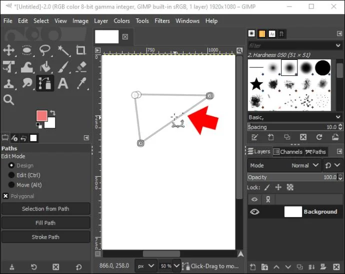 Как да използвате инструмента Path в GIMP