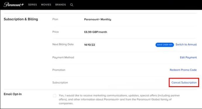 Как да се свържете с поддръжката на клиенти на Paramount Plus