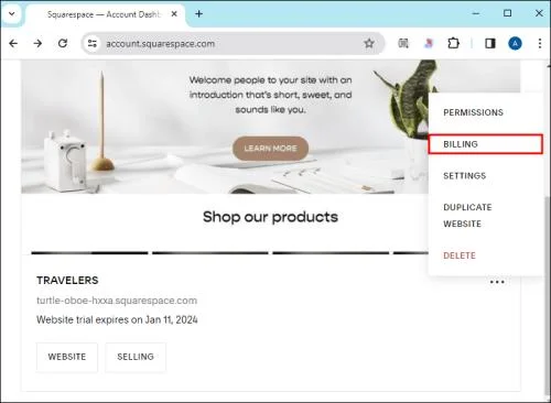 Как да промените името на уебсайт в Squarespace