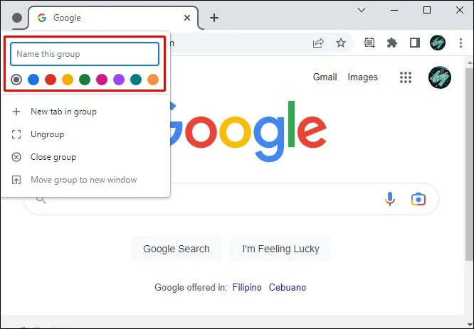 Как да промените цвета на раздела в Chrome