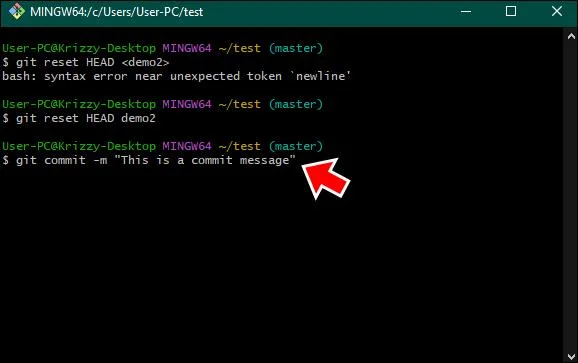 Git: Как да премахнете файл от Commit