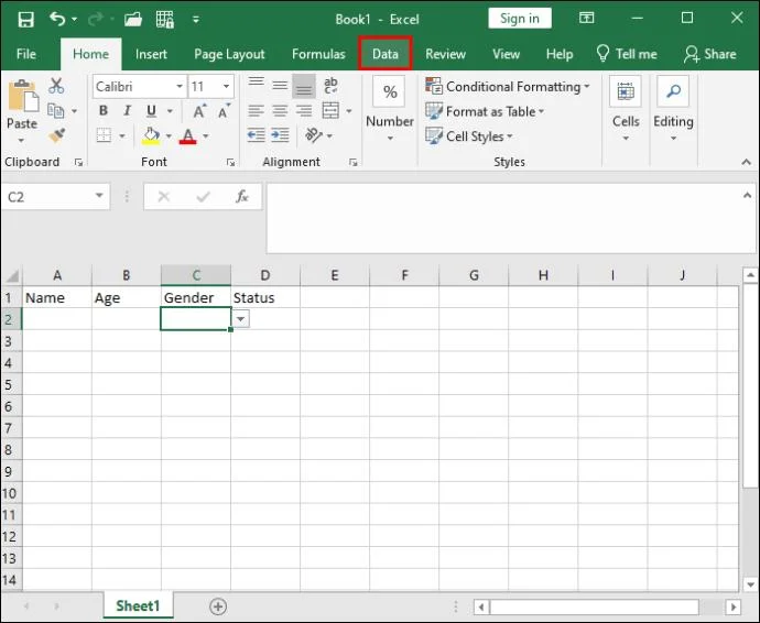 Как да добавите падащ списък в Excel
