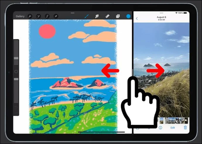 Как да използвате разделен екран на iPad