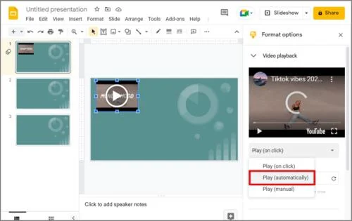 Как автоматично да възпроизвеждате аудио в Google Презентации