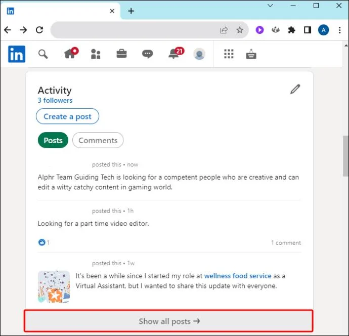 Πώς να διαγράψετε μια ανάρτηση από το LinkedIn