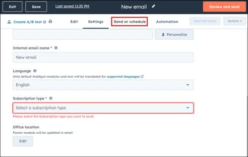 Как да изпращате масов имейл в HubSpot