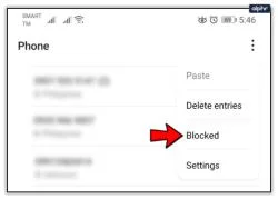Hvernig á að skoða öll læst númer á Android