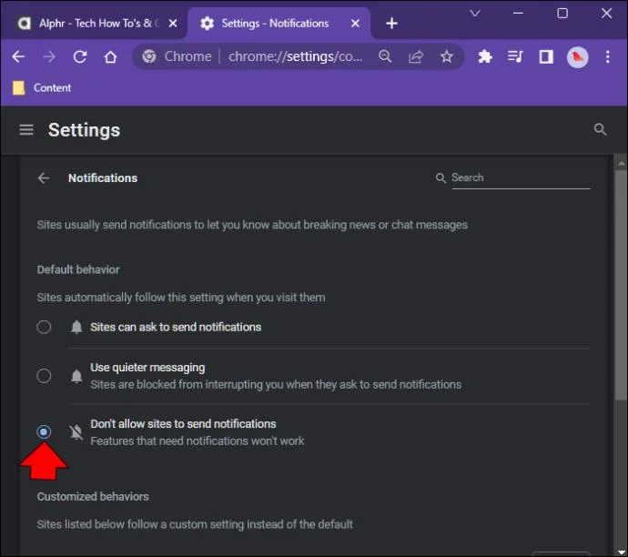 Πώς να απενεργοποιήσετε τις ειδοποιήσεις του Chrome