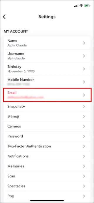 Πώς να αλλάξετε το email σας στο Snapchat