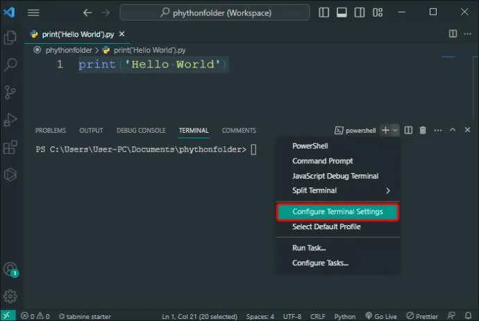 Как да инсталирате Python във VS Code