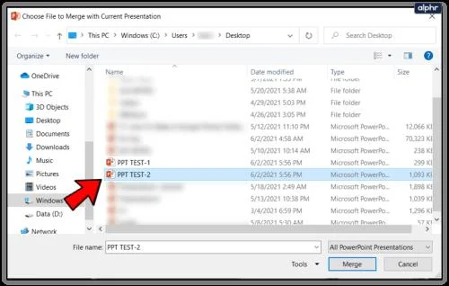 Как да обедините PowerPoint файлове в един файл