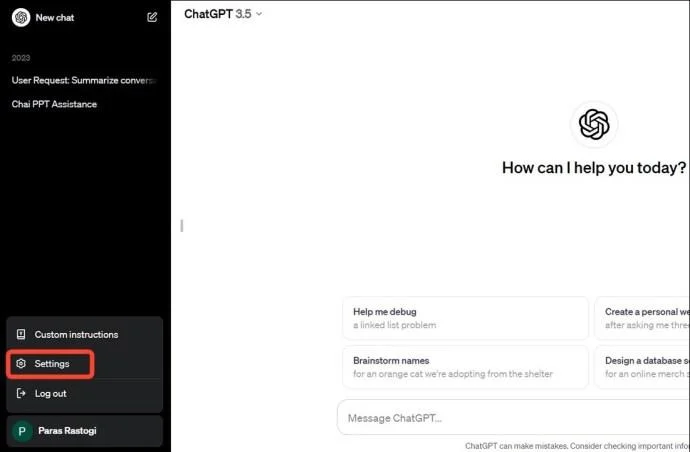 Как да търсите вашите ChatGPT разговори