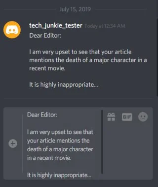 Как да задраскате или зачеркнете текст в Discord