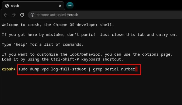 CROSH команди – ръководство за вашия Chromebook