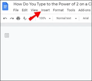 Как да въвеждате експоненти на Chromebook