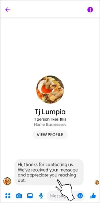 Как да видите часа на съобщението в Messenger