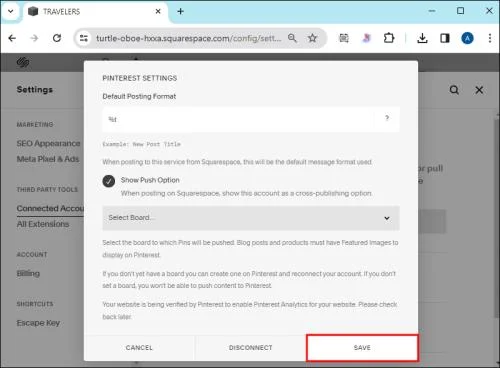 Как да свържете социални медии в Squarespace