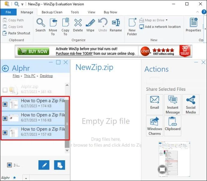 Πώς να ανοίξετε ένα αρχείο Zip