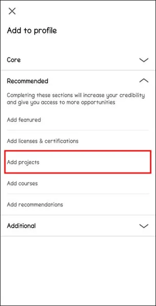 Πώς να προσθέσετε έργα στο προφίλ σας στο LinkedIn