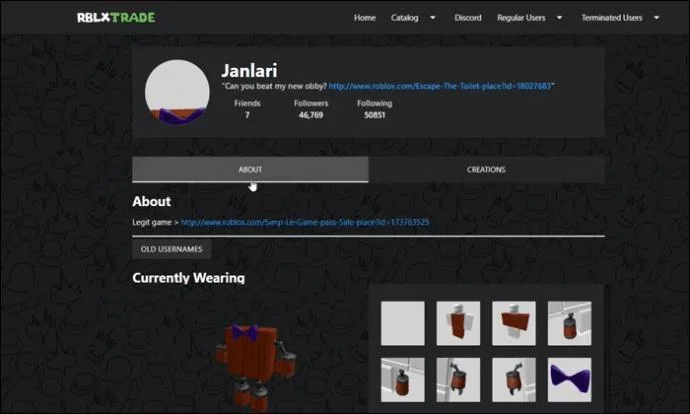 Как да видите забранени акаунти в Roblox