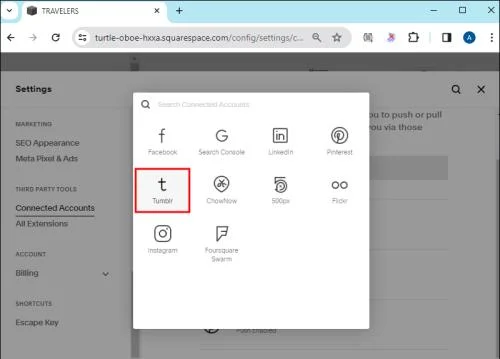 Как да свържете социални медии в Squarespace