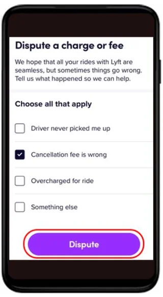 Как да отмените пътуване в Lyft