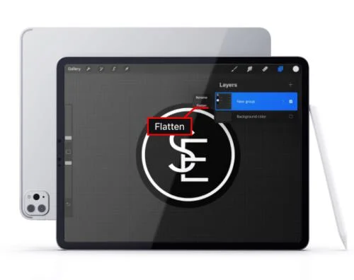 Kā Procreate izvēlēties vairākus slāņus