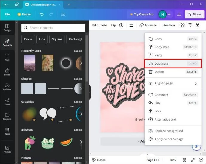 Как да добавите снимка към рамка в Canva