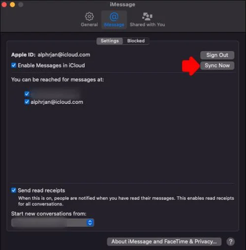Как да коригирате IMessage, който не се синхронизира на Mac