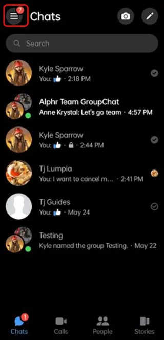 Jak zobrazit omezené zprávy v Messengeru