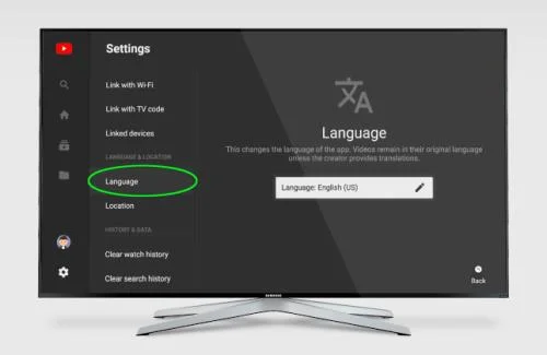 Как да промените езика на телевизор Samsung