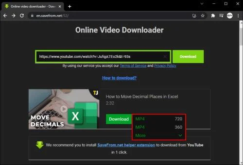 Как да изтеглите видео с петно ​​в URL адреса