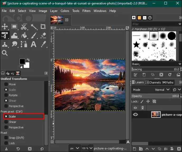 Πώς να αλλάξετε το μέγεθος μιας εικόνας στο GIMP