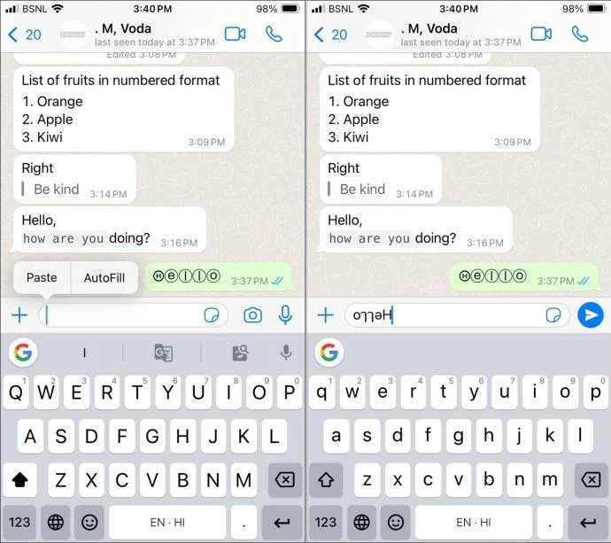 Как да форматирате текст в WhatsApp