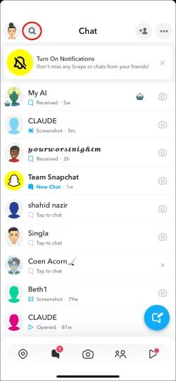 Как да изтриете всички DM в Snapchat