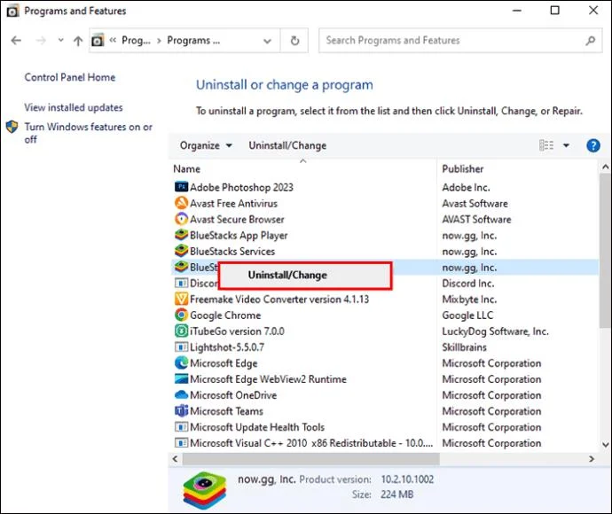 Как да изтриете главен екземпляр в BlueStacks