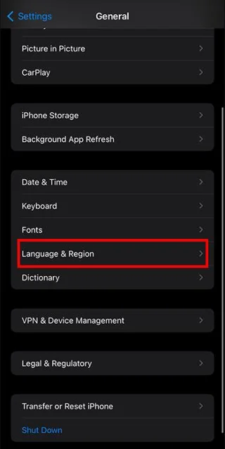 Как да промените езика в Procreate