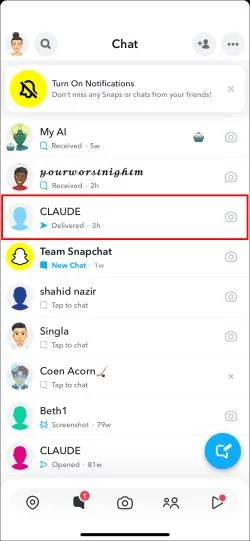 Как да изтриете всички DM в Snapchat