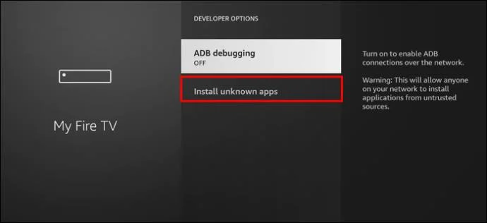 Как да активирате опциите за разработчици на Firestick