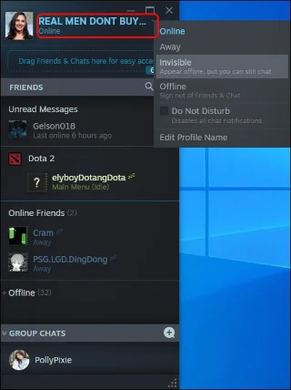 Πώς να κρύψετε τη δραστηριότητα στο Steam
