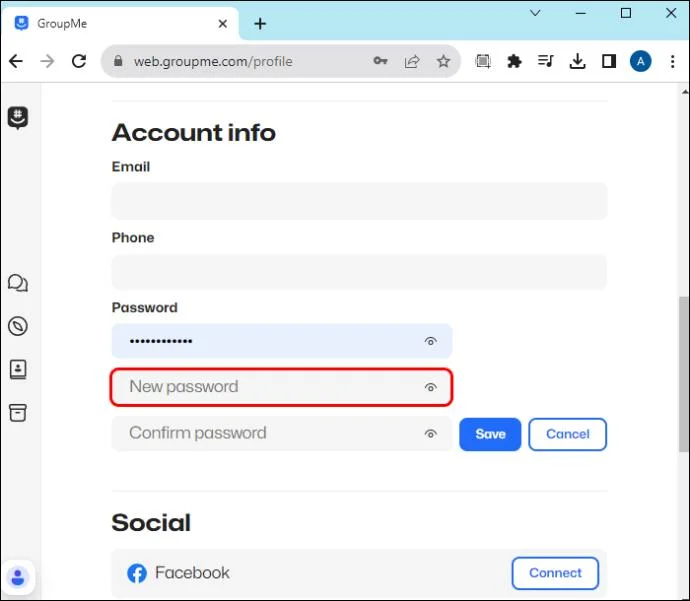 Как да нулирате парола в GroupMe