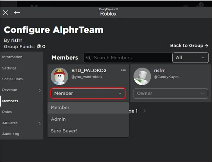 Как да направите група в Roblox