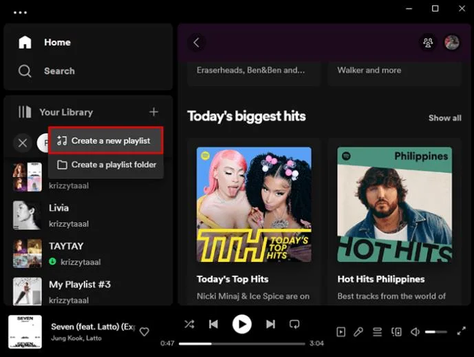 Как да добавите няколко песни към плейлист в Spotify