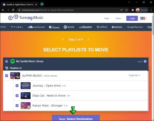 Как да конвертирате плейлист от Spotify в Apple Music