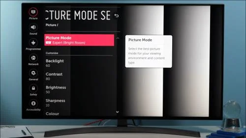 Как да увеличите или намалите яркостта на телевизор LG