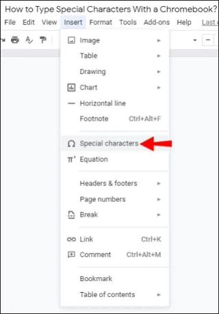 Как да въвеждате експоненти на Chromebook