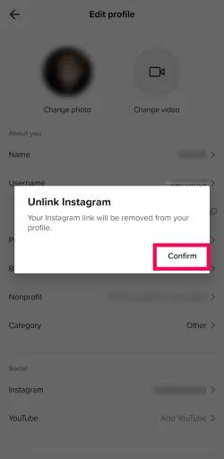 Как да добавите своя Instagram към TikTok