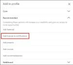 Πώς να προσθέσετε μια πιστοποίηση στο LinkedIn