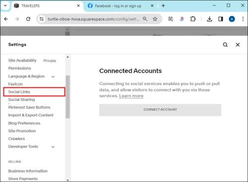 Как да свържете социални медии в Squarespace