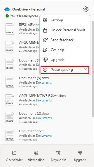 Πώς να σταματήσετε το συγχρονισμό με το OneDrive